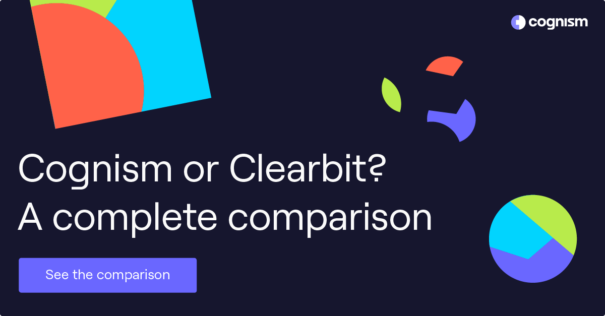 Cognism vs Clearbit feature comparison.