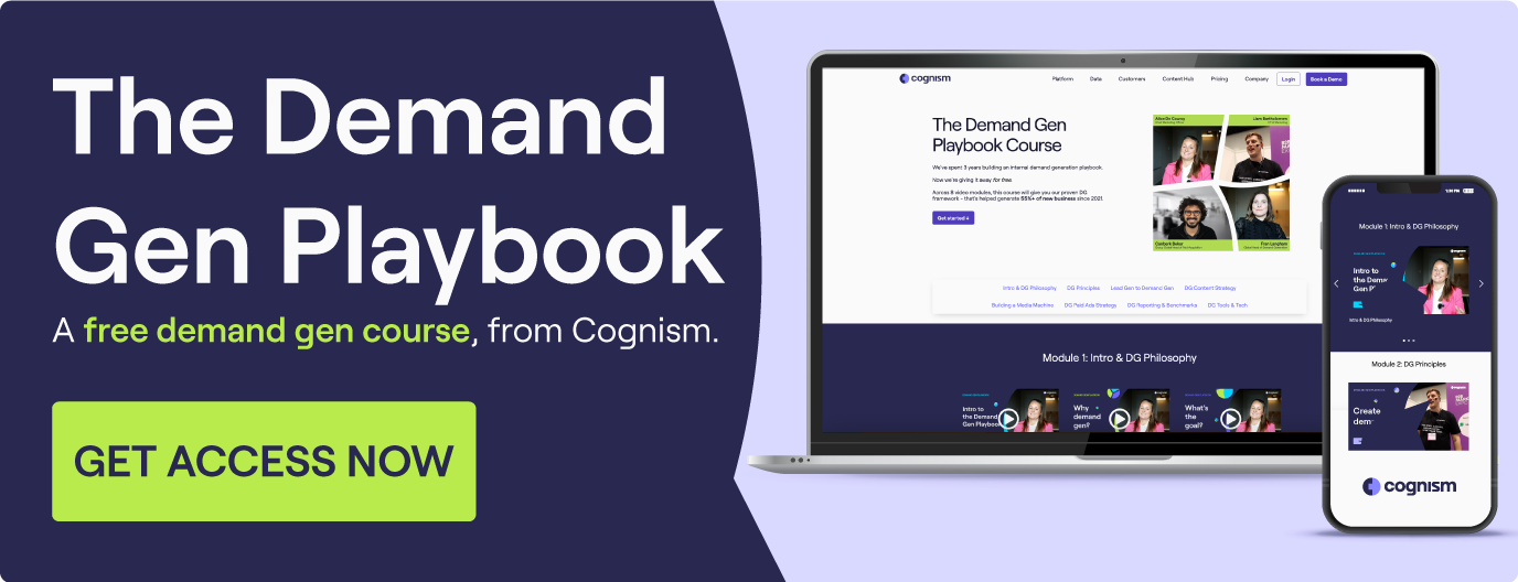 Cognism Demand Generation Playbook