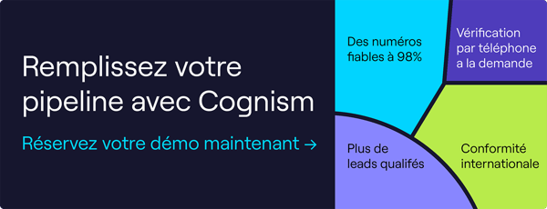 Démo remplissez votre pipeline avec Cognism