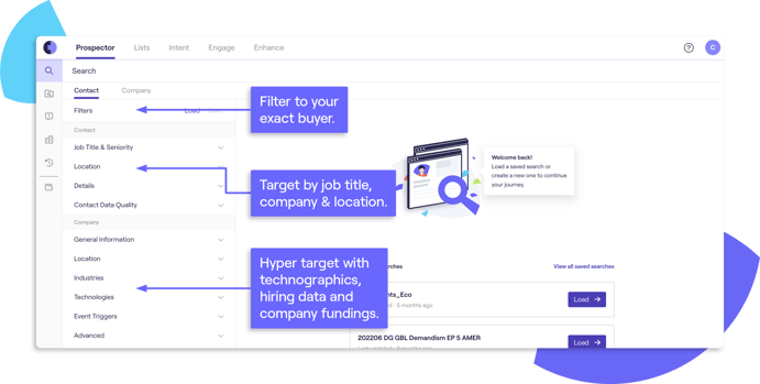 Create CTO email lists right in Cognism’s database.